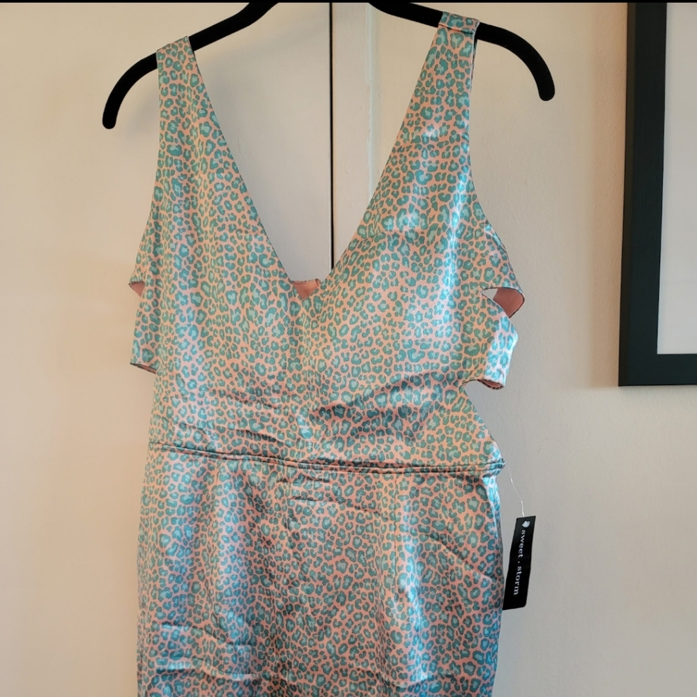 Sweet Storm size large cut out dress nwt
